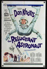 6y697 RELUCTANT ASTRONAUT 1sh '67 wacky Don Knotts in the maddest mixup in space history!