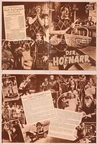 6z126 COURT JESTER German program '55 classic wacky Danny Kaye, many different images!