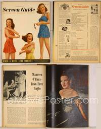 6z100 SCREEN GUIDE magazine May 1947, three sexy images of June Allyson with bare midriff!!