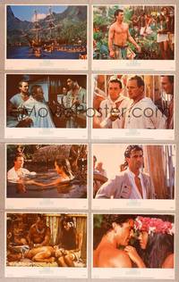7a058 BOUNTY 8 LCs '84 Mel Gibson, Anthony Hopkins, Laurence Olivier, Mutiny on the Bounty!