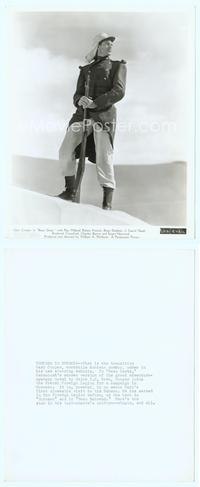 7b168 BEAU GESTE 8x10 still '39 c/u of French Foreign Legion soldier Gary Cooper standing on dune!