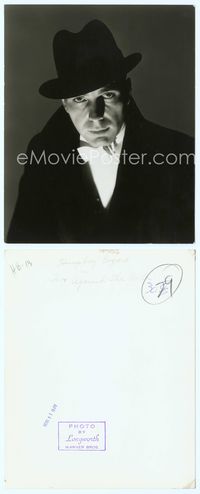 7b694 TWO AGAINST THE WORLD deluxe 8x10 still '32 portrait of Humphrey Bogart in tux by Longworth!