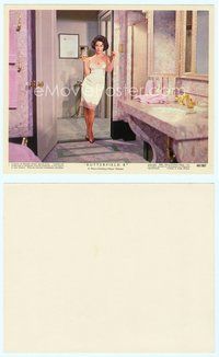 7b019 BUTTERFIELD 8 Eng/US color 8x10 still #1 '60 sexy half-dressed callgirl Elizabeth Taylor!