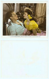 7b065 MY DARLING CLEMENTINE color 8x10 still '46 Victor Mature as Doc Holliday w/sexy Linda Darnell!
