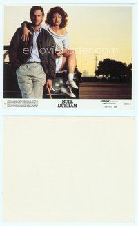 7b018 BULL DURHAM 8x10 mini LC#8 '88 classic image of Kevin Costner & Susan Sarandon from 1sheet!