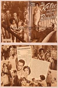 7c179 CAT ON A HOT TIN ROOF German program '58 different images of Liz Taylor as Maggie the Cat!