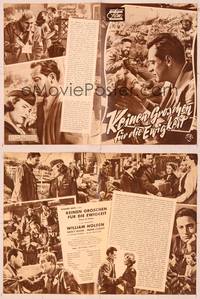 7c186 FORCE OF ARMS German program '59 different images of William Holden & Nancy Olson, Curtiz