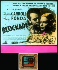 7c021 BLOCKADE glass slide '38 Madeleine Carroll, Henry Fonda, directed by William Dieterle!