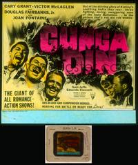 7c023 GUNGA DIN glass slide '39 great image of Cary Grant, Douglas Fairbanks Jr. & Victor McLaglen!