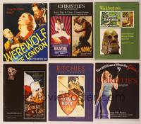 7c011 6 VINTAGE MOVIE POSTER CATALOGS lot of 6 from 6 different auctions, some of the best!