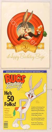 7c126 HAPPY BIRTHDAY, BUGS presskit '90 Bugs Bunny turns 50 years old, Looney Tunes!