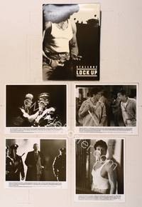 7c142 LOCK UP presskit '89 Sylvester Stallone, Donald Sutherland, John Amos, Fluegel