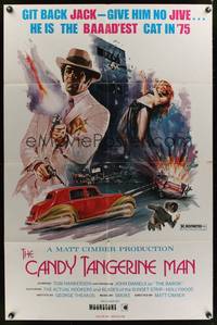 7d142 CANDY TANGERINE MAN 1sh '75 featuring the actual hookers & blades of the Sunset Strip!