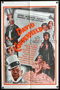 7d212 DAVID COPPERFIELD 1sh R62 W.C. Fields stars as Micawber in Charles Dickens' classic story!