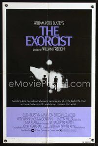 7d275 EXORCIST 1sh '74 William Friedkin, Max Von Sydow, horror classic from William Peter Blatty!