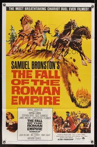7d278 FALL OF THE ROMAN EMPIRE 1sh '64 Anthony Mann, Sophia Loren, cool gladiator artwork!