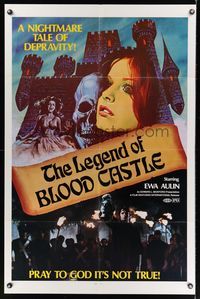 7d294 FEMALE BUTCHER int'l 1sh '74 Jorge Grau's Ceremonia sangrienta, The Legend of Blood Castle!