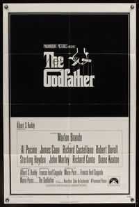7d359 GODFATHER int'l 1sh '72 Marlon Brando & Al Pacino in Francis Ford Coppola crime classic!