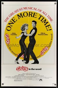 7d368 GREASE 1sh R80 John Travolta & Olivia Newton-John dance in a most classic musical!