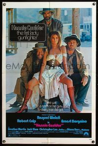 7d385 HANNIE CAULDER 1sh '72 sexiest cowgirl Raquel Welch, Robert Culp, Ernest Borgnine