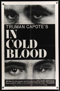 7d451 IN COLD BLOOD 1sh '68 Richard Brooks directed, Robert Blake, from the novel by Truman Capote