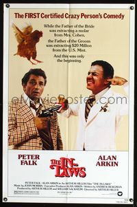 7d456 IN-LAWS 1sh '79 classic Peter Falk & Alan Arkin screwball comedy!