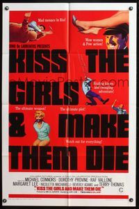 7d496 KISS THE GIRLS & MAKE THEM DIE 1sh '67 Henry Levin's Se tutte le donne del mondo!