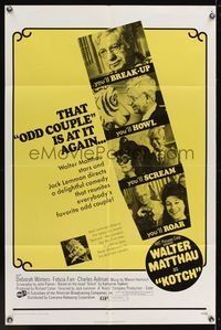 7d501 KOTCH 1sh '71 wacky Walter Matthau w/Deborah Winters, directed by Jack Lemmon!