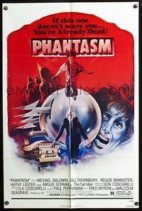 7d736 PHANTASM 1sh '79 if this one doesn't scare you, you're already dead, cool art by Joe Smith!