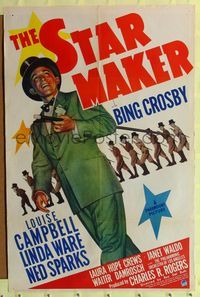 7d861 STAR MAKER style A 1sh '39 Bing Crosby all dressed up with top hat, jacket & bowtie!