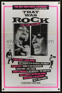 7d903 THAT WAS ROCK 1sh '84 Chuck Berry, Mick Jagger & Diana Ross!