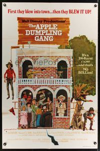 7e033 APPLE DUMPLING GANG 1sh '75 Disney, Don Knotts in the motion picture of profound nonsense!