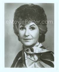7f019 BEA ARTHUR signed repro 8x10 still '70s head & shoulders portrait with quizzical look!