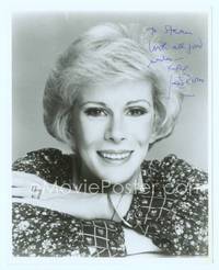 7f057 JOAN RIVERS signed repro 8x10 '70s super close smiling portrait with arms crossed!