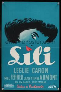 7g301 LILI Belgian '52 cool completely different art of Leslie Caron!