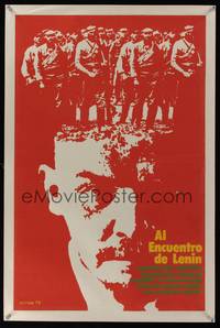 7g039 UNTERWEGS ZU LENIN Cuban '70 art of Mikhail Ulyanov as Vladimir Lenin by Dimas!
