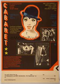 7g049 CABARET East German 16x23 '75 wild different art of Liza Minnelli, directed by Bob Fosse!