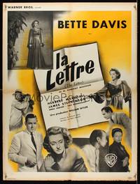 7g231 LETTER French 24x32 '47 different images of fascinating & dangerous Bette Davis!