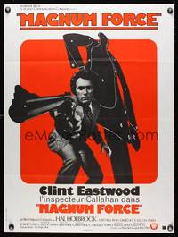 7g233 MAGNUM FORCE French 24x32 '73 Clint Eastwood is Dirty Harry pointing his huge gun!