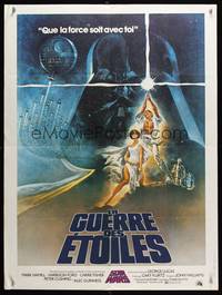 7g251 STAR WARS French 24x32 '77 George Lucas classic sci-fi epic, great art by Tom Jung!