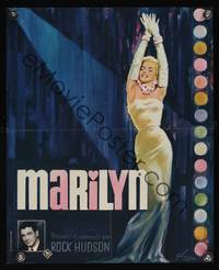 7g274 MARILYN French 17x21 '63 great sexy full-length image of young Monroe, plus Rock Hudson too!