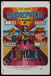 7g279 QUADROPHENIA French 16x24 '79 cool completely different rock & roll art by Kalki!