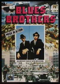 7g165 BLUES BROTHERS German '80 completely different image of John Belushi & Dan Aykroyd!