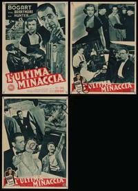 7g509 DEADLINE-U.S.A. 3 Italian photobustas '52 newspaper editor Humphrey Bogart!
