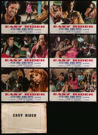 7g445 EASY RIDER 6 Italian/Eng photobustas '69 Peter Fonda, Jack Nicholson, Dennis Hopper classic!