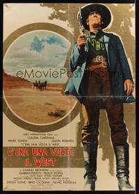 7g440 ONCE UPON A TIME IN THE WEST Italian lrg pbusta '68 cool different image of Henry Fonda!
