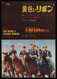 7g411 SHE WORE A YELLOW RIBBON Japanese R60s wonderful art of John Wayne & Joanne Dru, John Ford