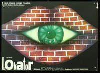 7g140 TENANT Polish 23x32 '76 Roman Polanski, cool art of eye in lips made of brick by Socha!