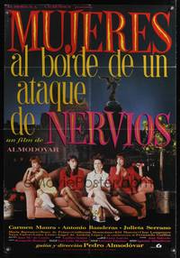7g119 WOMEN ON THE VERGE OF A NERVOUS BREAKDOWN Spanish '88 Pedro Almodovar's romantic comedy!