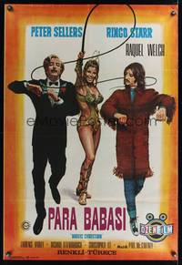 7g041 MAGIC CHRISTIAN Turkish '70 different art of sexy Raquel Welch whipping Sellers & Ringo!